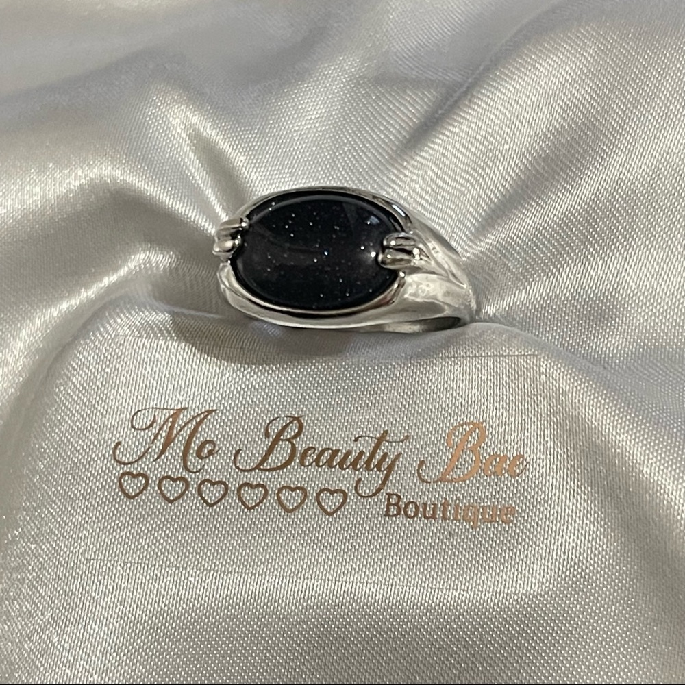 Blue Sandstone Ring - Picture 3 of 6